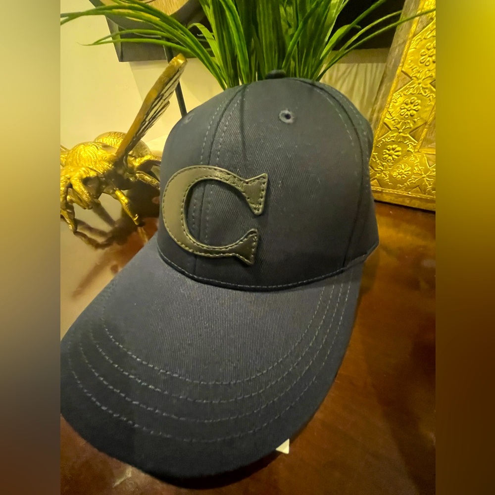 NWT Coach Varsity C Cap Navy Blue